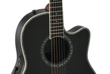 Ovation E-Acoustic Guitar Pro sarja Custom Balladeer Deep Contour - Black (2762BL-5-G)