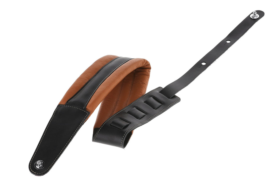 GEWA Kitarat-hihnat Prestige 85 pehmustettu Security Locks – kuivahiekka/black