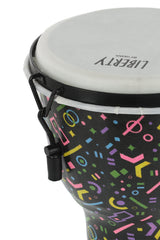 GEWA Djembé Liberty Series Mechanically Tuned - 8" Crazy Neon