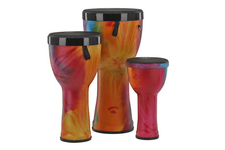 GEWA Liberty Series Nestable -djembesetti 8", 10" ja 12", Batik