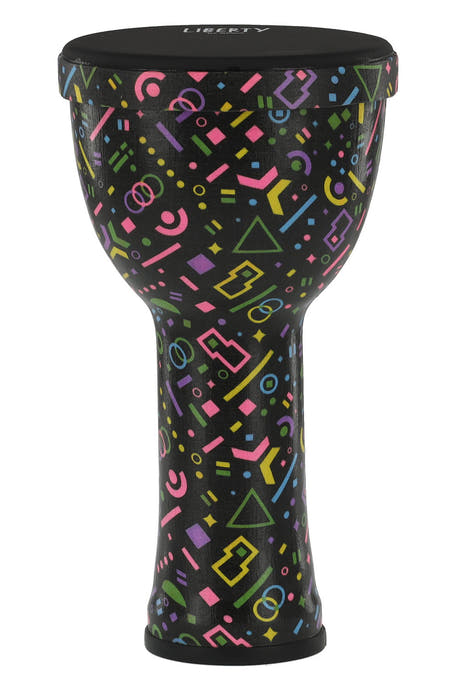 GEWA Liberty Series Nestable djembe 8", kuvio Crazy Neon