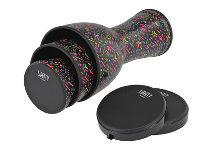 GEWA Liberty Series Nestable -djembesetti 8", 10" ja 12", Crazy Neon