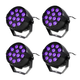 UV LED Spot (12x2W) 4 Kpl. Bundle