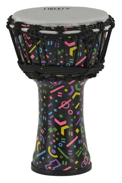 GEWA Djembe Liberty Series Rope Tuned - 7" Crazy Neon
