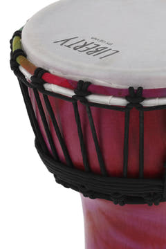 GEWA Djembé Liberty Series -sarjan köysiviritteinen - 7" batiikki