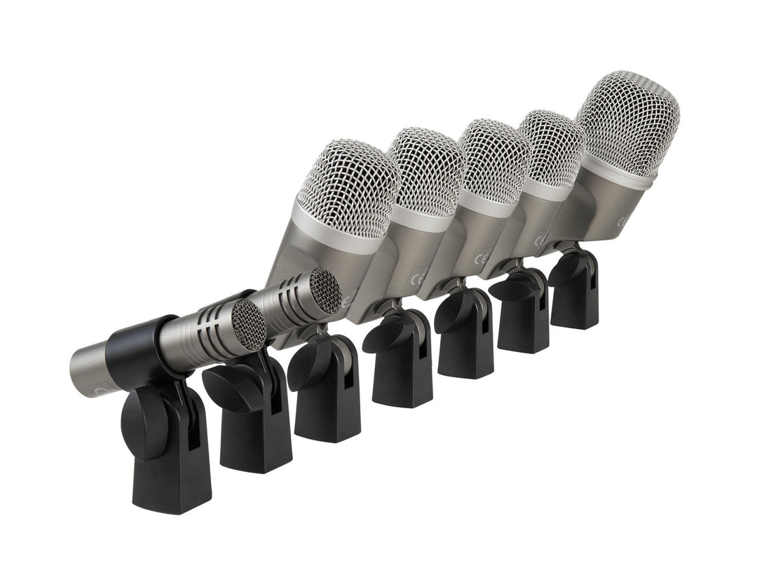 OMNITRONIC MIC 77-7LMH MK2 Rumpumikrofoni Setti