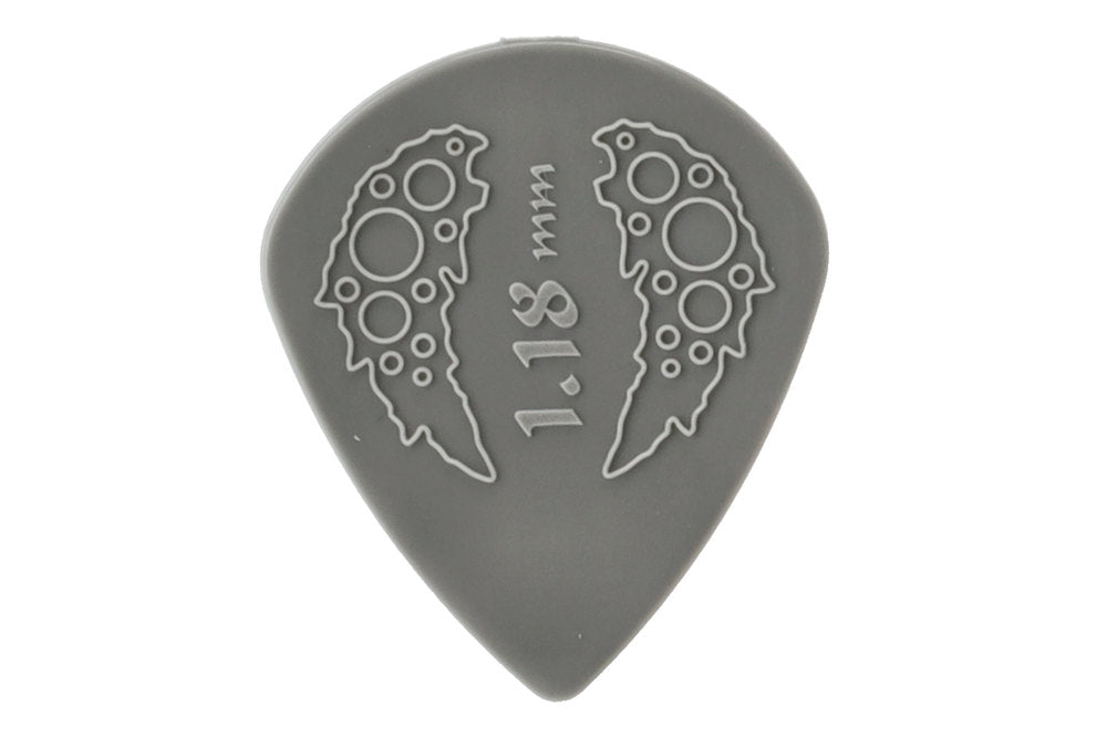 Ovation Diamond Grip Sharp Tip -plektrat 1,18 mm, sky gray, 7 kpl