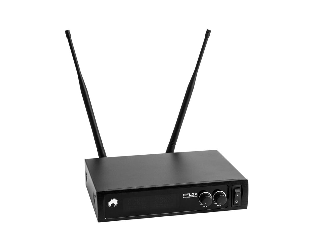 OMNITRONIC UHF E-FLEX 2, langaton mikrofonijärjestelmä 823-832/863-865 MHz