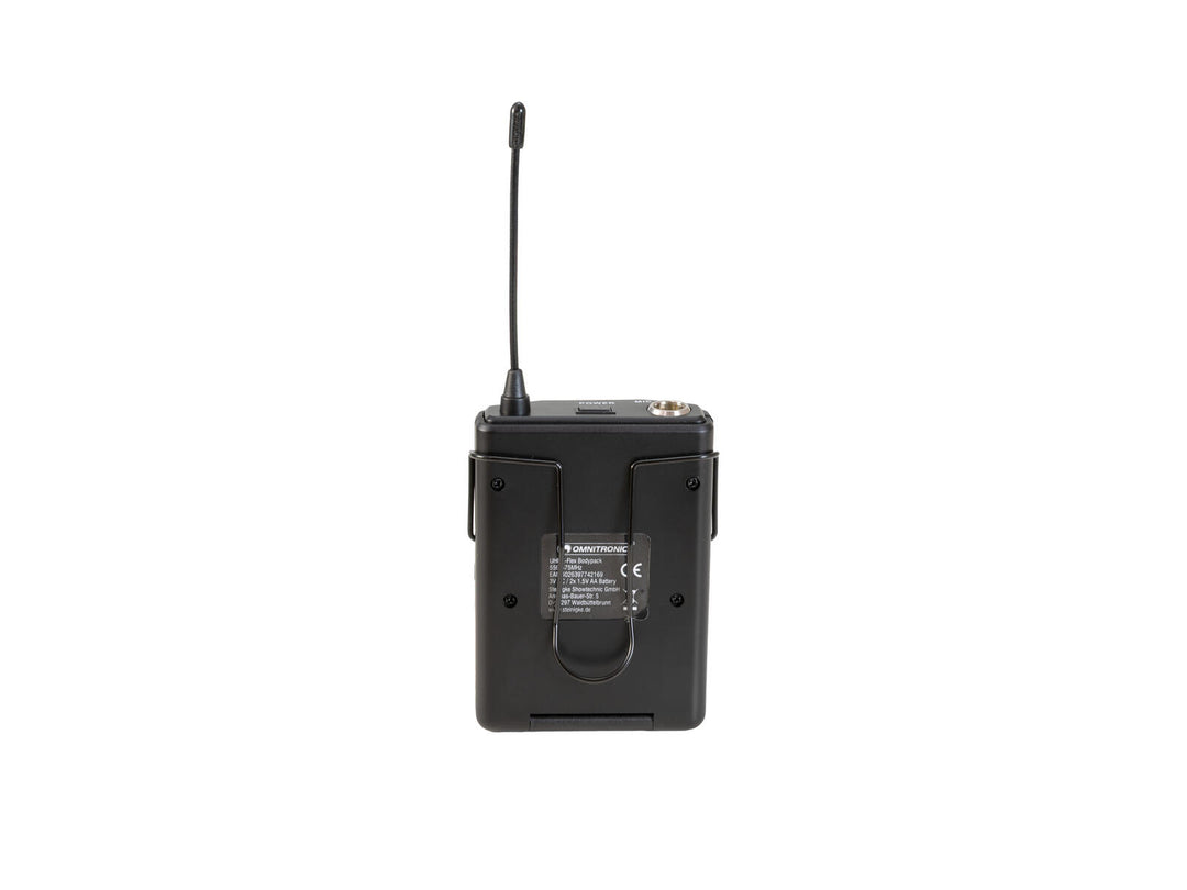 OMNITRONIC UHF E-FLEX vartalolähetin 559-575 MHz