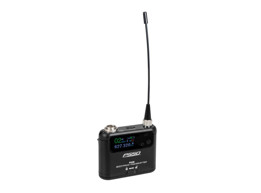 PSSO PXS Mini bodypack-lähetin 640-690 MHz