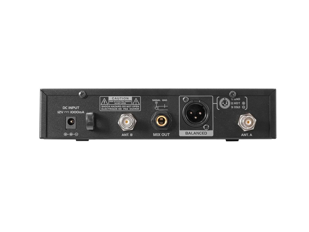OMNITRONIC UHF-601 1-kanavainen langaton mikrojärjestelmä 520-554 MHz