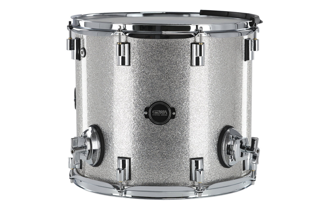 GEWA E-Drum Shell Floor Tom - Silver Sparkle 14" (Silver Sparkle)