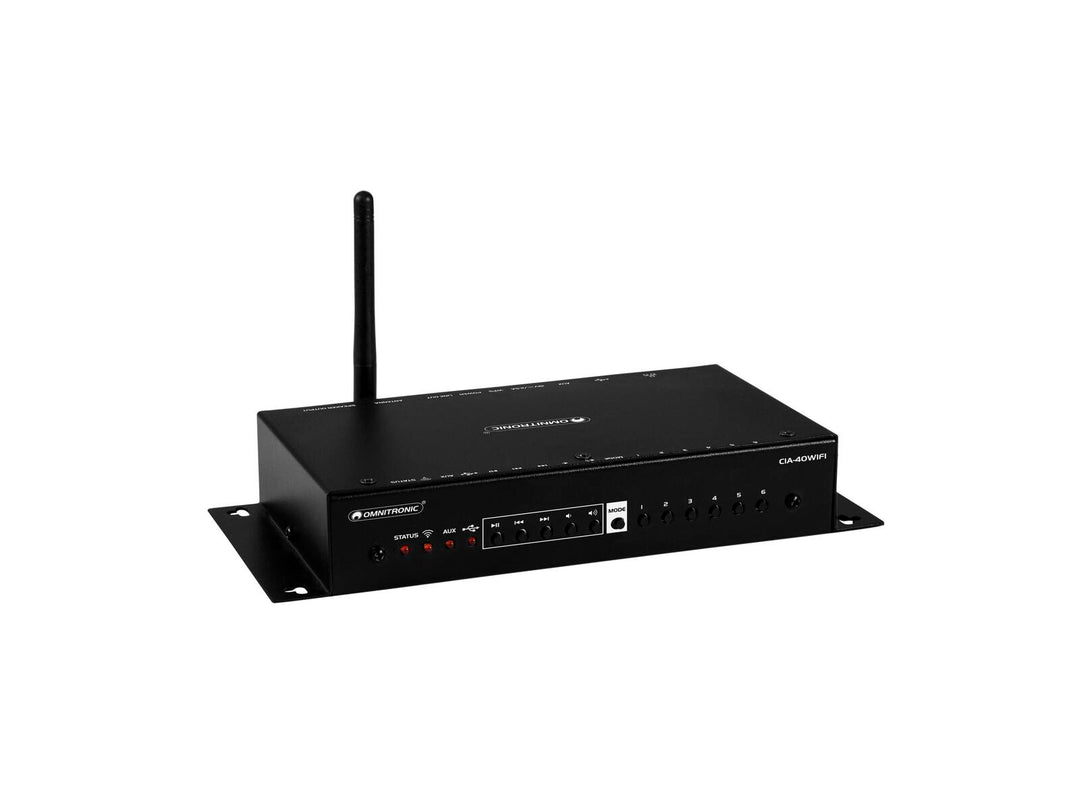 OMNITRONIC CIA-40WIFI WLAN Multi-Room Vahvistin Streaming-järjestelmä