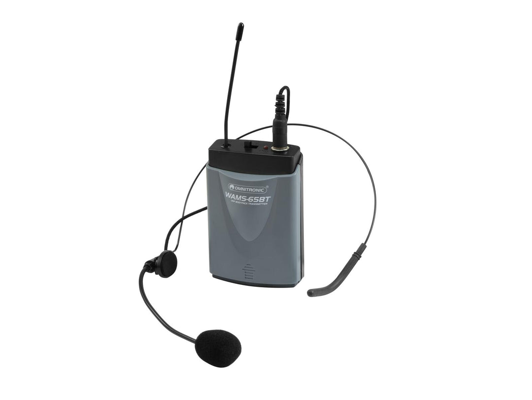 OMNITRONIC WAMS-65BT Bodypack-lähetin incl. Headset