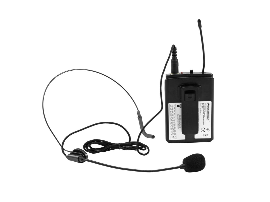 OMNITRONIC WAMS-65BT Bodypack-lähetin incl. Headset