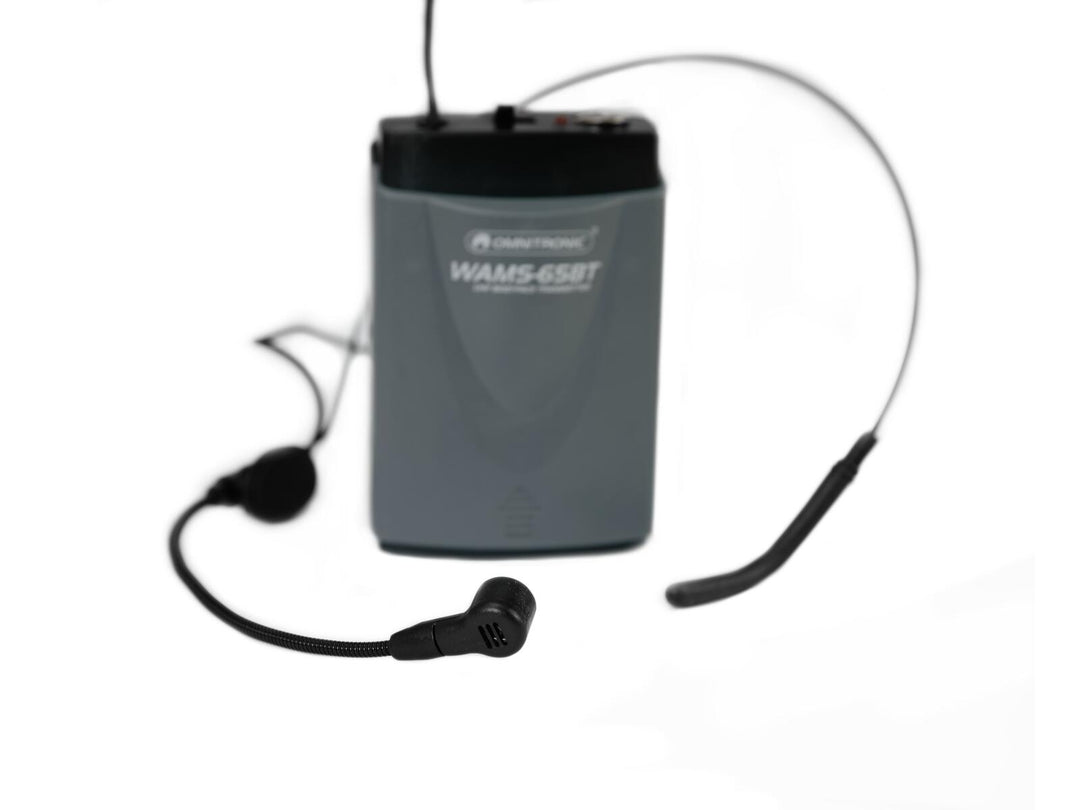 OMNITRONIC WAMS-65BT Bodypack-lähetin incl. Headset
