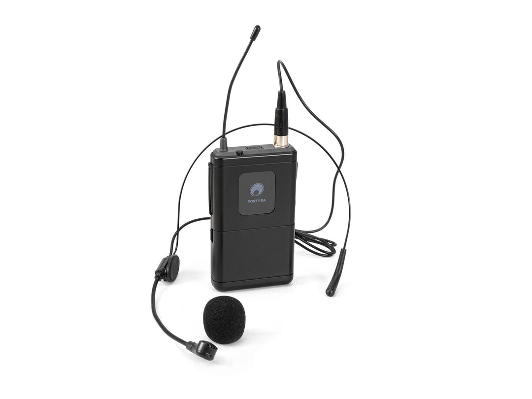 OMNITRONIC PORTY-8A Bodypack + Headset-mikrofoni 863.1MHz