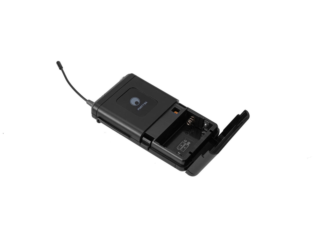 OMNITRONIC PORTY-8A Bodypack + Headset-mikrofoni 863.1MHz