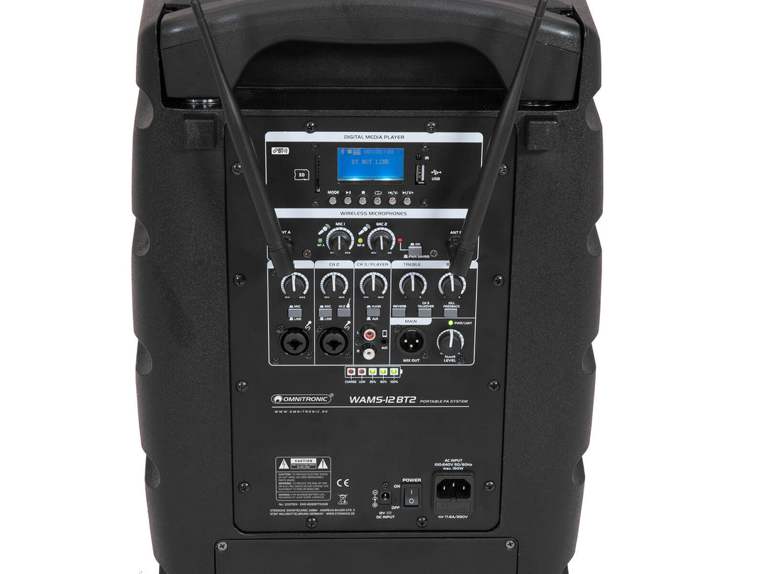 OMNITRONIC WAMS-12BT2 langaton PA-järjestelmä