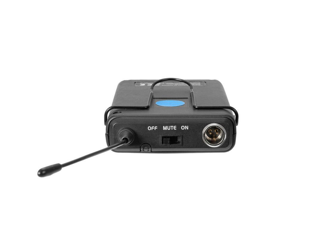 OMNITRONIC WAMS-12 bodypack, sisältää headsetin, 863 MHz