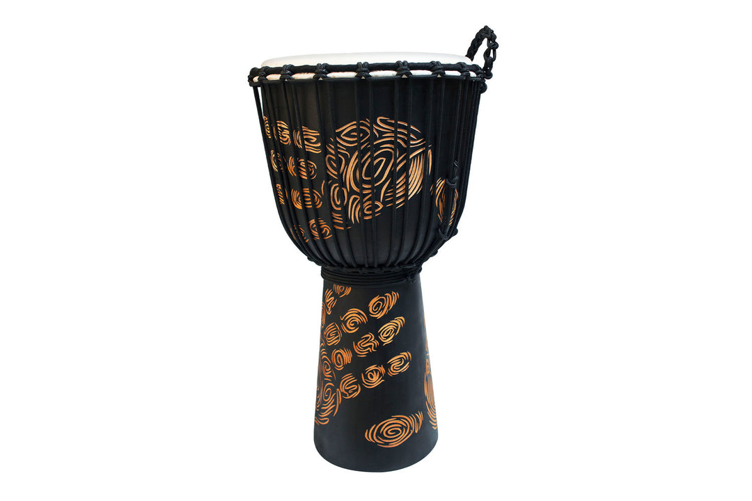 Toca Djembe Street Series Carved Hand Print – 12" (TSSDJ-LHP)