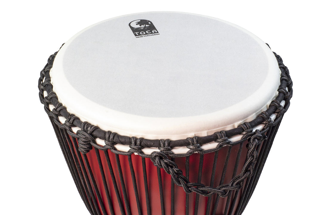 Toca Djembe Freestyle Rope Tuned - mattapintainen racing red (SFDJ-10RR)