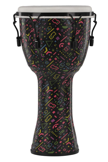 GEWA Liberty Series djembe 12", mekaaninen viritys, kuvio Crazy Neon