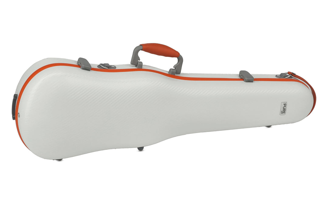 PURE GEWA Muotomuotoillut viulut cases Polycarbonate FUN - 4/4 - 1/2 (White / Blacj)