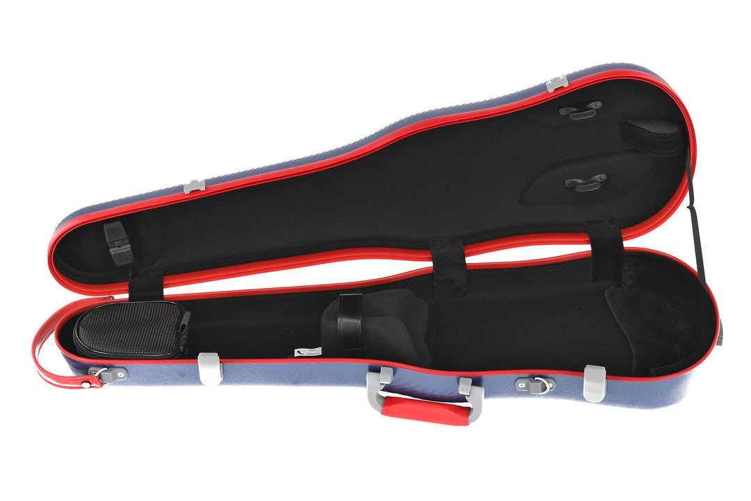 PURE GEWA Muotomuotoillut viulut cases Polycarbonate FUN - 4/4 - 1/2 (Blue / Black)