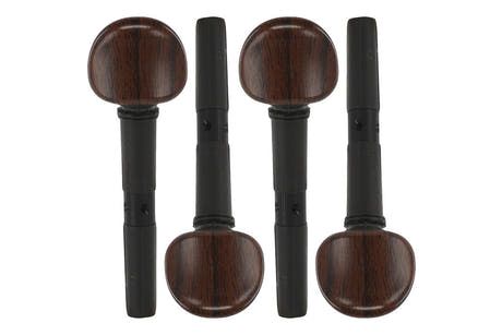 Wittner Finetune-Peg-viulutapit 1/2–1/4, Ø 7,2 mm, 4 kpl, ruusupuukuvio