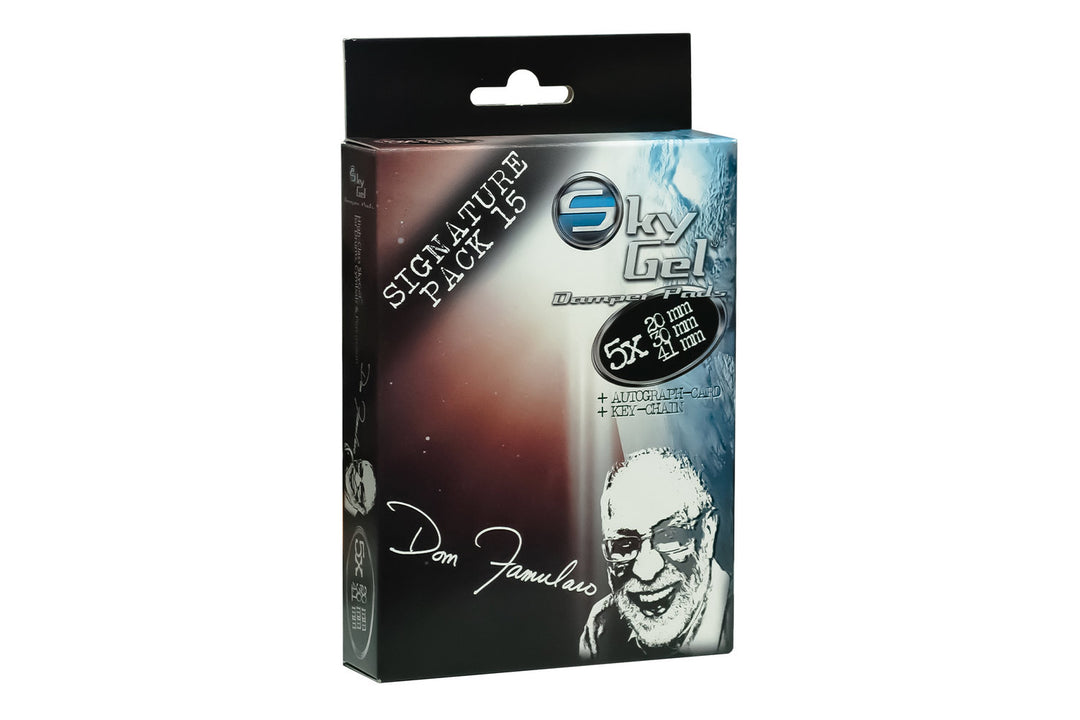 SKY Music vaimennustyynyt Skygel Signature Edition Dom Famularo - Black (SG15DFBK)