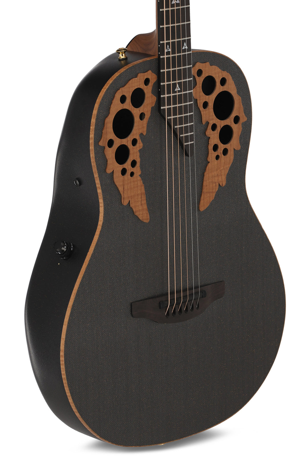 Adamas E-Acoustic Kitarat ADAMAS U581T-FM Mid-Depth Non-Cutaway - Black Satin Copper Metal Flake (U581T-FM-G)
