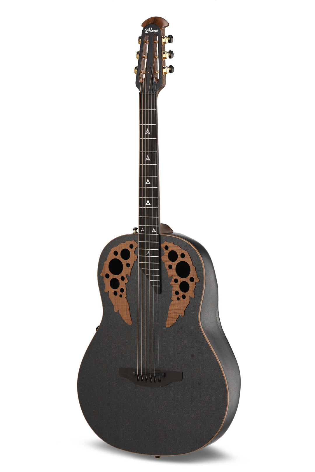 Adamas E-Acoustic Kitarat ADAMAS U581T-FM Mid-Depth Non-Cutaway - Black Satin Copper Metal Flake (U581T-FM-G)