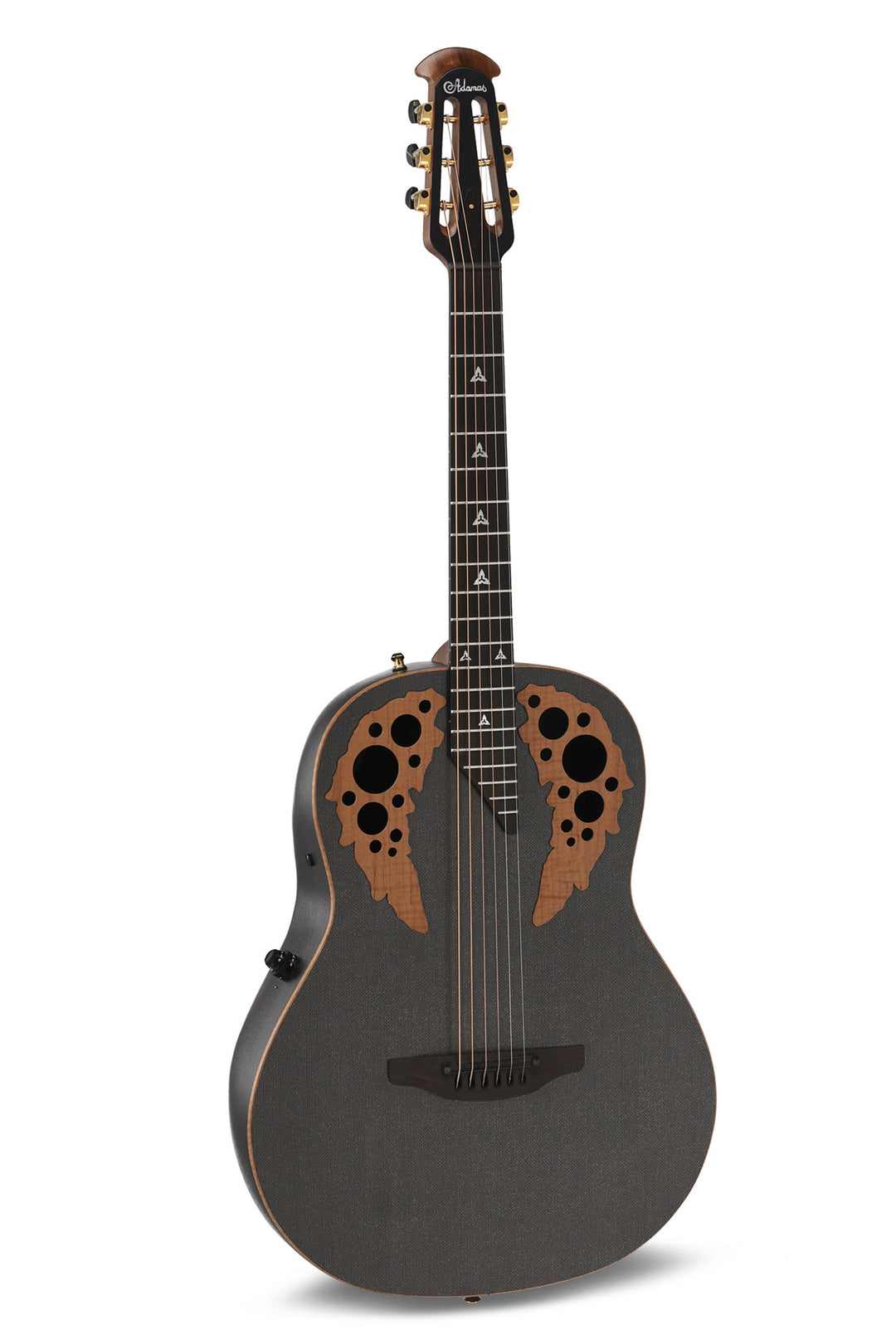 Adamas E-Acoustic Kitarat ADAMAS U581T-FM Mid-Depth Non-Cutaway - Black Satin Copper Metal Flake (U581T-FM-G)