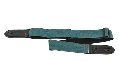 GEWA New Colours -kitarahihna, bright teal, tekstiiliä, 60 mm