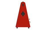 Wittner Metronome Pyramid shape - Dark red matt 855201