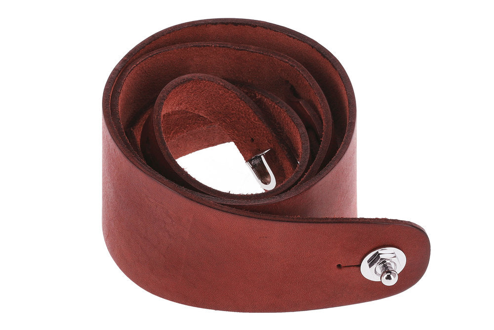 GEWA Premium Plain 70 -kitarahihna Security Locks -lukituksilla, punaruskea