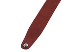 GEWA Premium Plain 70 -kitarahihna Security Locks -lukituksilla, punaruskea