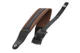 GEWA Guitar Straps Prestige 85 padded Security Locks - brown/black