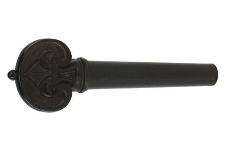 GEWA barokskruer i ebenholt, violin 4/4, håndskårne, sort knap og ring