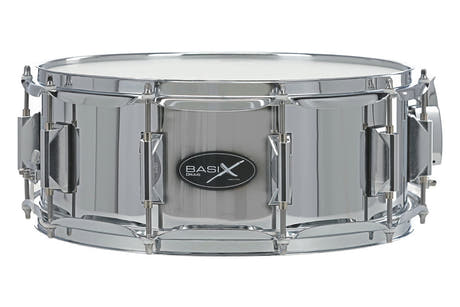 Basix Classic Steel -virvelirumpu 14" x 5,5", kromattu teräs