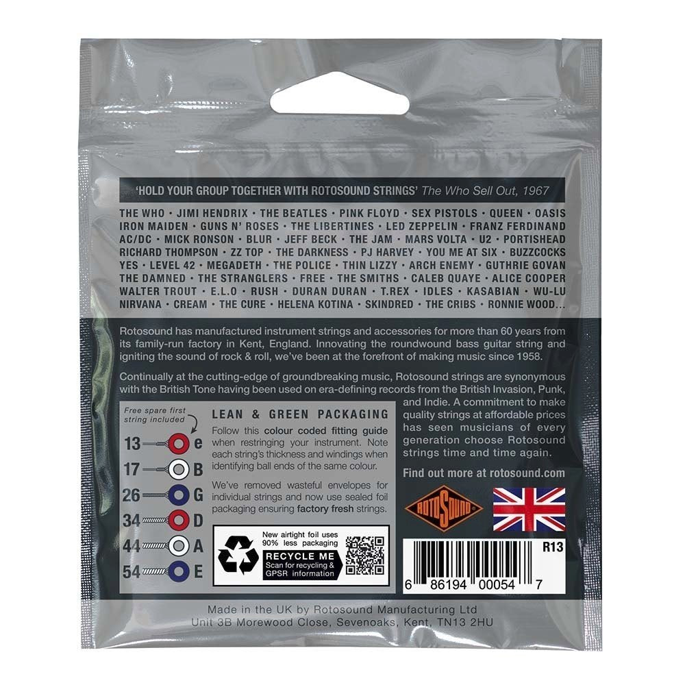 Rotosound Roto Greys R13 elguitarstrenge 13-54
