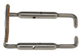 GEWA hagestøtteskrue i titan til violin, 23 mm, blankpoleret