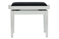 GEWA Pianojakkara Deluxe - White matt (Istuin black)