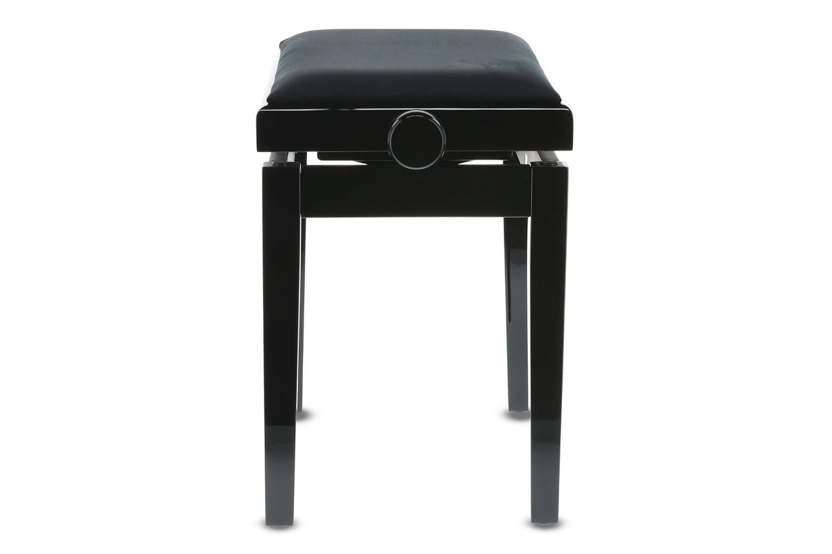 GEWA Piano bench Deluxe - Black high gloss (Seat black)