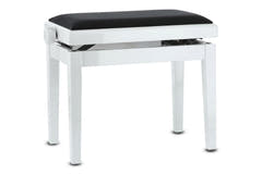 GEWA Piano penkki Deluxe - White high gloss (Seat black)