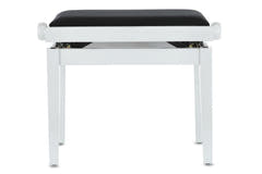GEWA Piano penkki Deluxe - White high gloss (Seat black)