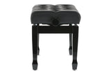 GEWA Piano bench Deluxe XL Black high gloss - Black cover