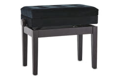 GEWA Piano bench Deluxe Compartment - mattapintainen ruusupuu