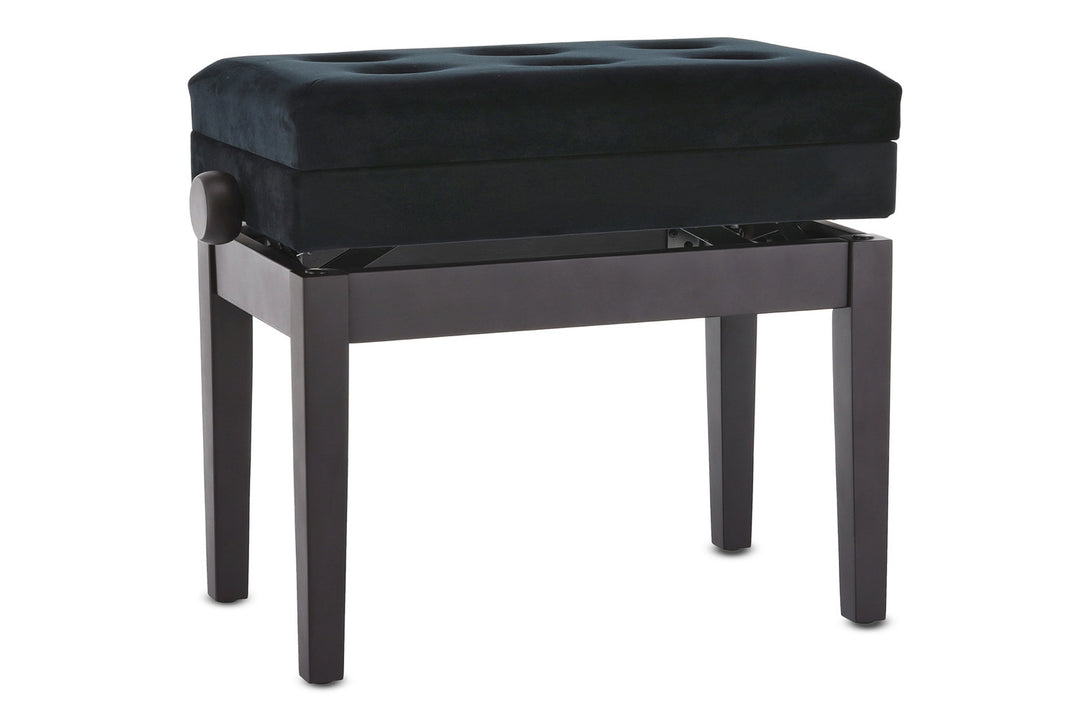 GEWA Piano bench Deluxe Compartment - mattapintainen ruusupuu